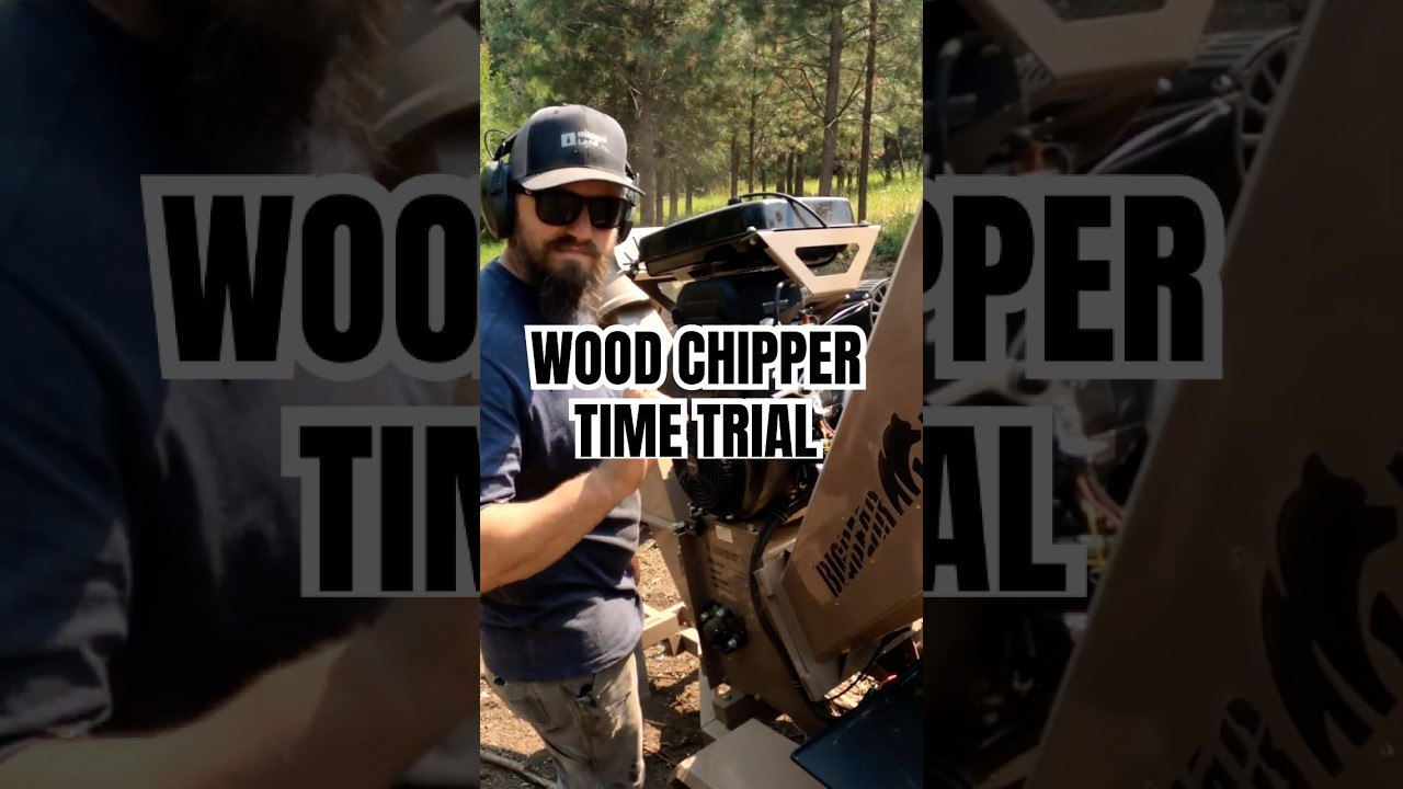 Big Bear BBC72 Wood Chipper Time Trial. How Fast Can It Chip? #wallawalla #brushclearing #rurallife