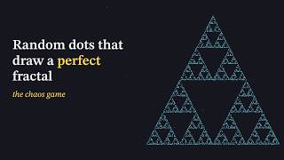 How Random Dots Draw a Perfect Fractal
