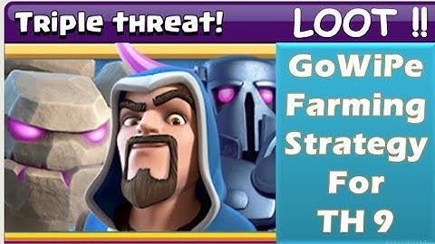 TH9 MOST POWERFUL FARMING ATTACK STRATEGY FOR LOOT WITHOUT DARK ELIXIR TROOPS