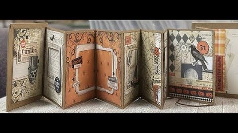 9-24-25  Halloween Junque Accordion Album Kit with Katie