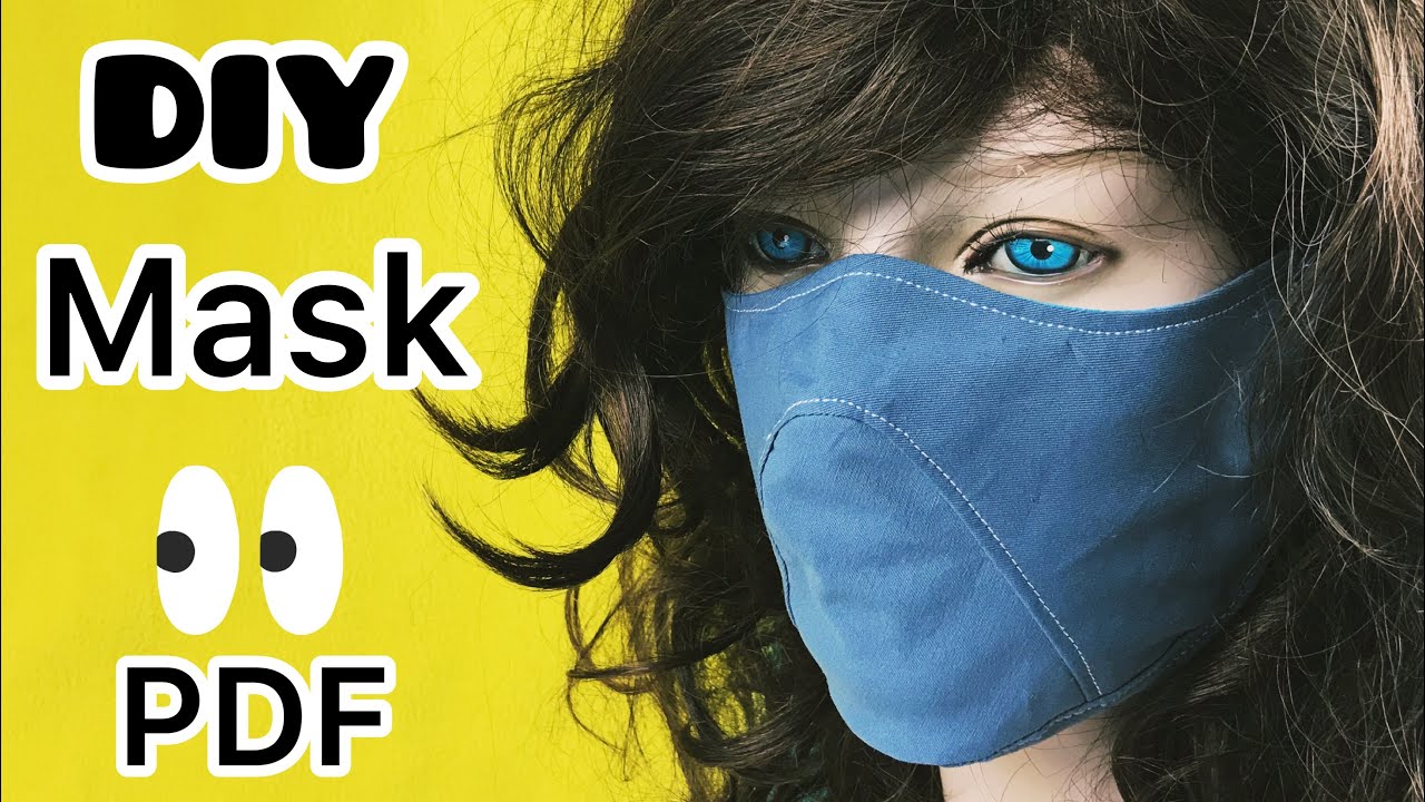 DIY [PDF] Mask making 立体マスクの型紙の書き方 作り方 布口罩製作