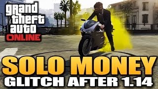 GTA 5 Online - Solo Money Glitch After Patch 1.14 *BEST METHOD* (GTA 5 Glitches)