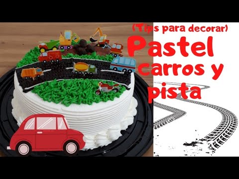 PASTEL DE CARRITOS Y PISTA( Tips para decorar tus pasteles) - YouTube
