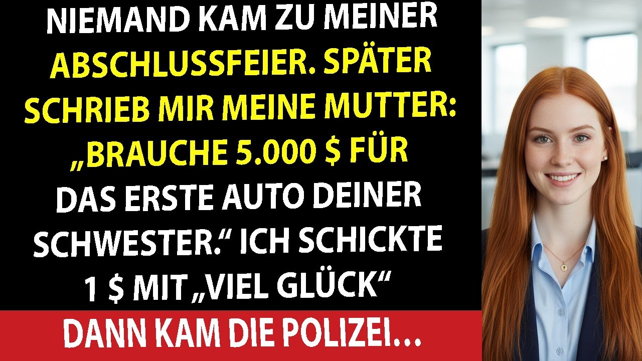 SIE IGNORIERTEN MEINEN ABSCHLUSS – FORDERTEN GELD UND RIEFEN DIE POLIZEI, ALS ICH NEIN SAGTE