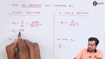 Numerical I Stress Concentration Factor - Design Against Fluctuating Loads - Machine Design I