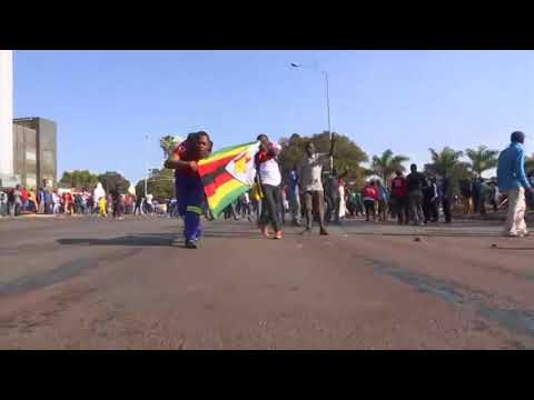 Violent Clashes Erupt After Zimbabwe Elections.