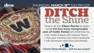 Ditch the Shine | Matte Thread | Between Friends