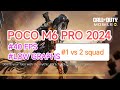 POCO M6 PRO 2024 1 VS 2 SQUAD in LOW GRAPHICS 40FPS