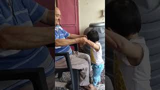 दादा के पैरों का दर्द भी गायब हो जाता है पोती के प्यार में ❤️trending viral youtubeshorts