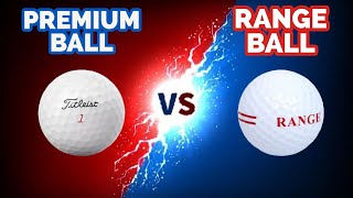 RANGE BALL v PREMIUM BALL | golf ball comparison! Wealth