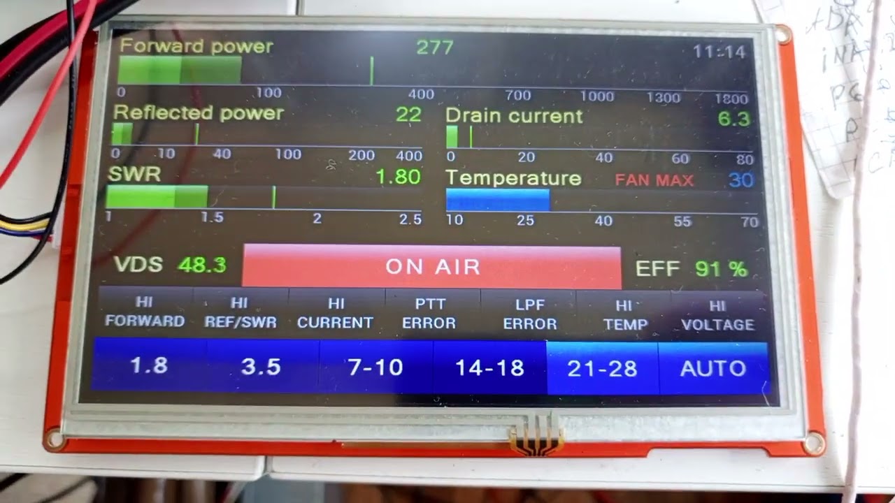 2 kW power amplifier, EW3MM -  paralleled two power supplies. BLF178x4