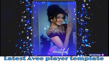New Avee Player template | Avee player pro tutorial | How to create Trending Whatsapp status