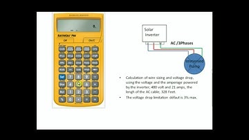 Wire Sizing and Voltage Drop Solar Panel Installations with the Calculator Electric Calc Pro