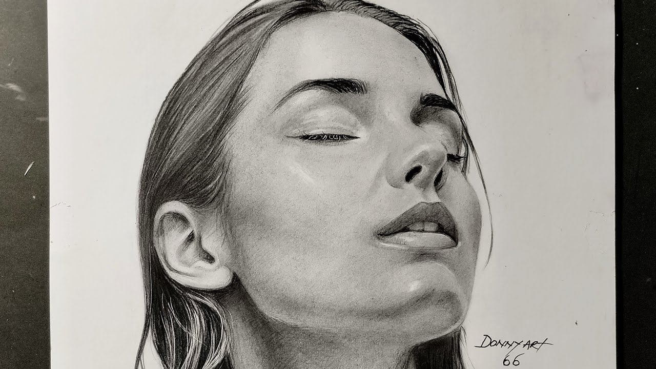 How to shade realistic skin with pencil - YouTube
