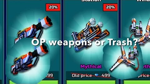 Pixel Gun 3d New Trader Van! OP weapons or Trash?