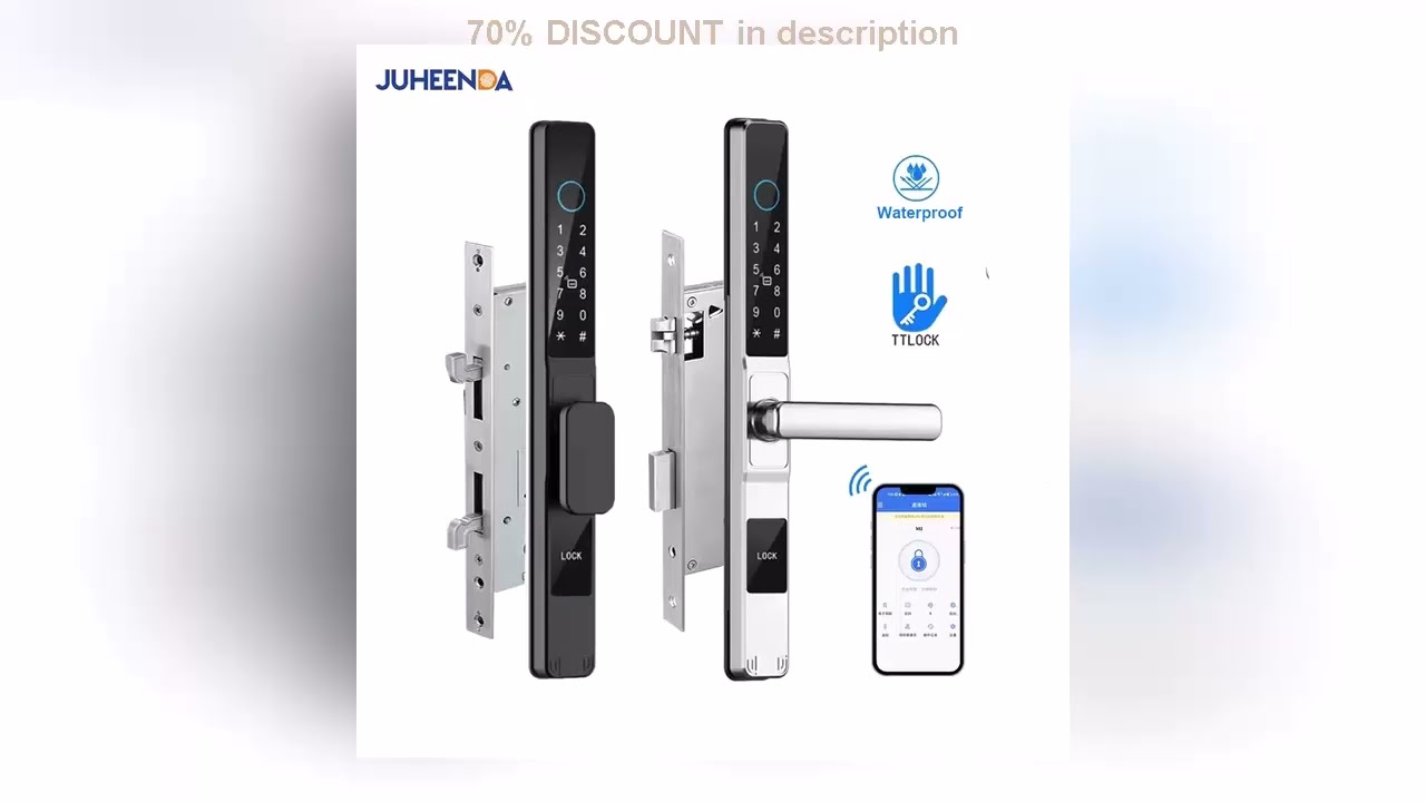 A must-have product! Waterproof Sliding Door Smart Lock TTLock App Alexa Fingerprint Digital Code