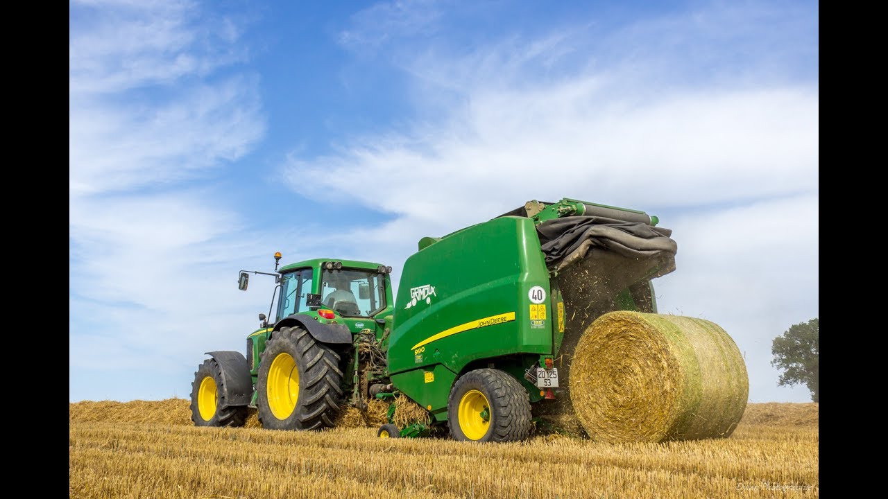 JOHN DEERE 6920S | PRESSE RONDE JOHN DEERE 990 OUVERTURE RAPIDE !