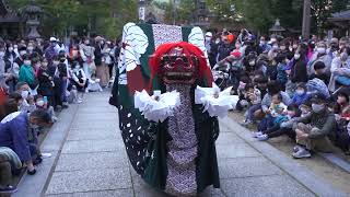 名張市の秋祭り2022獅子舞