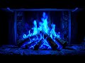 💙 Relaxing Blue Flame Fireplace 🔥 Calm Ambient Fire for Sleep, Study & Meditation