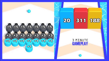 Sticky Numbers 3D | 3 Minute Gameplay ep.04 | Level 15-18