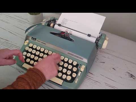 TUPING TUTORIAL - 1968 Smith Corona Super Sterling uitstekende schrijfmachine