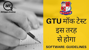 GTU Diploma Mock Test | GTU Mock Test | GTU Mock Test Student Guidelines | BitOxygen Academy