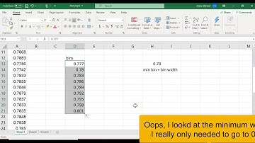 Making a Frequency Table in Excel