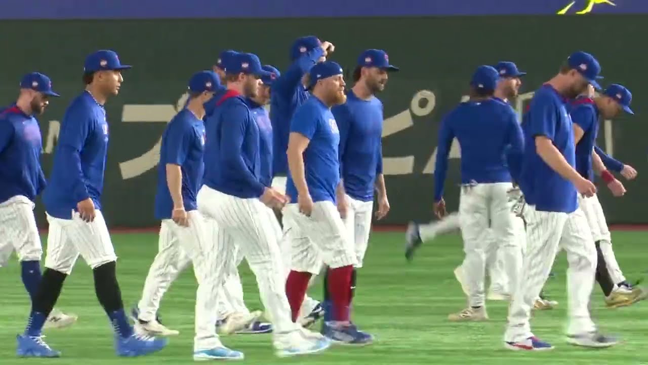 Dodgers and Cubs workout in Tokyo on eve of season opener｜MLB開幕