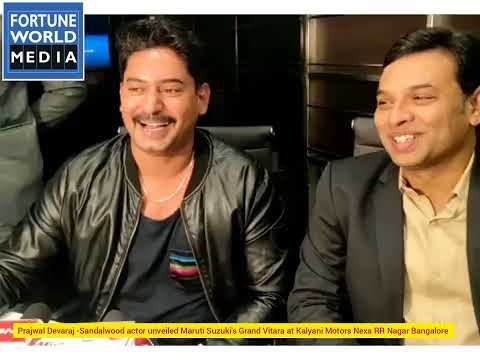 Sandalwood actor Prajwal Devaraj unveiled Maruti Suzuki's Grand Vitara at Kalyani Motors Nexa.