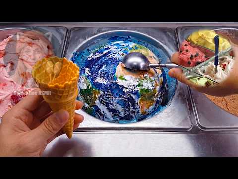 Which Ice Cream Planet would you like to eat ? Relaxing AI ASMR