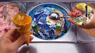 Which Ice Cream Planet would you like to eat ? Relaxing AI ASMR