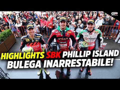 Video Highlights SBK Phillip Island, Gara2: Bulega è inarrestabile