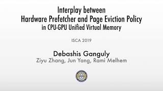 ISCA 2019 LightningTalk: Interplay between Hardware Prefetcher and Page Eviction Policy