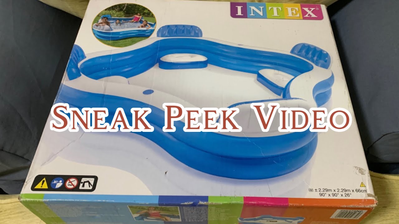 Preview Unboxing Intex Inflatable Pool YouTube