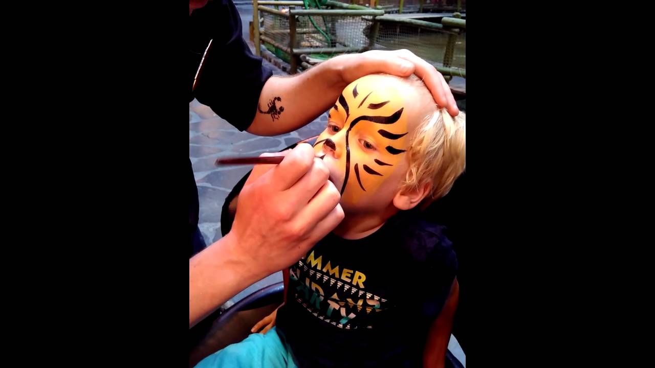 Maquillage tigre Gabin