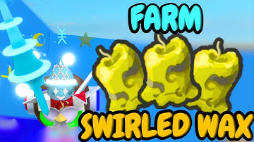 Ultimate Speed Swirled Wax Farming in Bee Swarm Simulator!