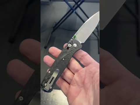 Blade HQ Exclusive Bugout with a stonewashed 20CV blade and custom CF Scales.