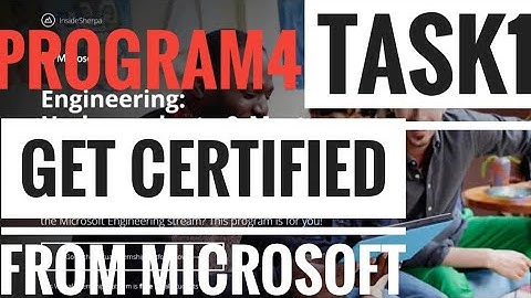 Microsoft Virtual Internship Task 1 Program 4 | Bring your professional voice to the Microsoft Table