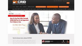 How to pay your monthly bills using the ECRID Bill Pay Portal