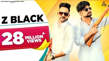 Z BLACK - Lyrical Video | MD | KD Desi Rock | Ghanu Music | Divya Jangid | Haryanvi Song