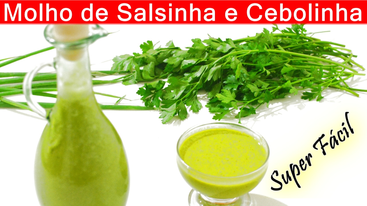 MOLHO DE SALSINHA E CEBOLINHA Receita Super Fácil #65 _ Molho caseiro DIA DOS PAIS