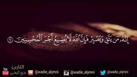 القارئ وديع اليمني/ما تيسر من سورة يوسف