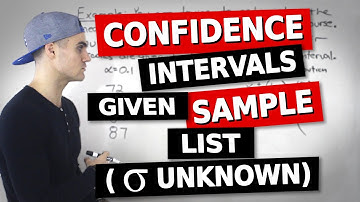QMS 202 - Confidence Interval with List (sigma unknown) - Ryerson University