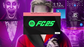 Please who can help me fix this problem FC25 Please start the game with Origin or EA app #fc25