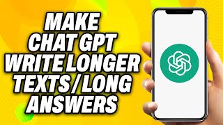 How To Make Chat GPT Write Longer Texts or long answers 10000  words - Quick Fix