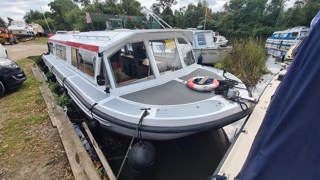 UNDER OFFER- Bounty 37 Solar- FOR SALE - £24,995.00 at Sutton Staithe Boatyard