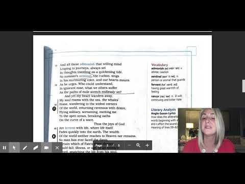 A Reading of The Seafarer translated by Burton Raffel