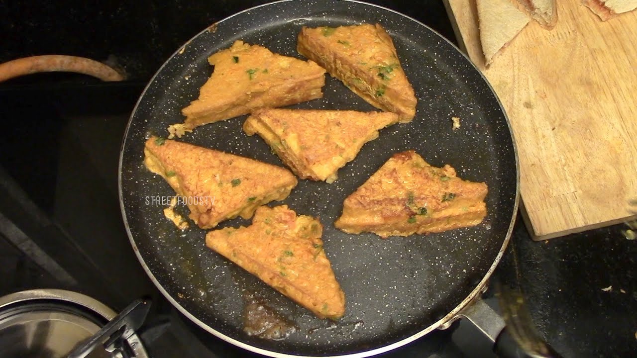 Besan Bread Toast Recipe Street Food YouTube