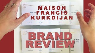 MAISON FRANCIS KURKDJIAN | Niche Fragrance House Review | 9 POPULAR SCENTS | MFK brand review