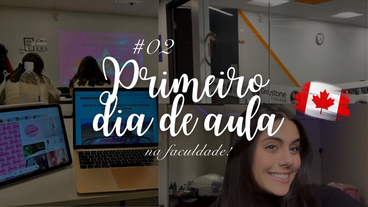 DIÁRIO DE INTERCAMBIO #2 | Primeiro de aula + compras no Canadá 📝 🛍️
